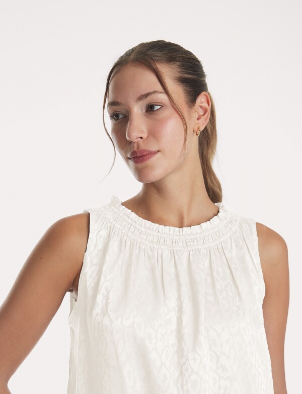 Blusa Satén BLANCO