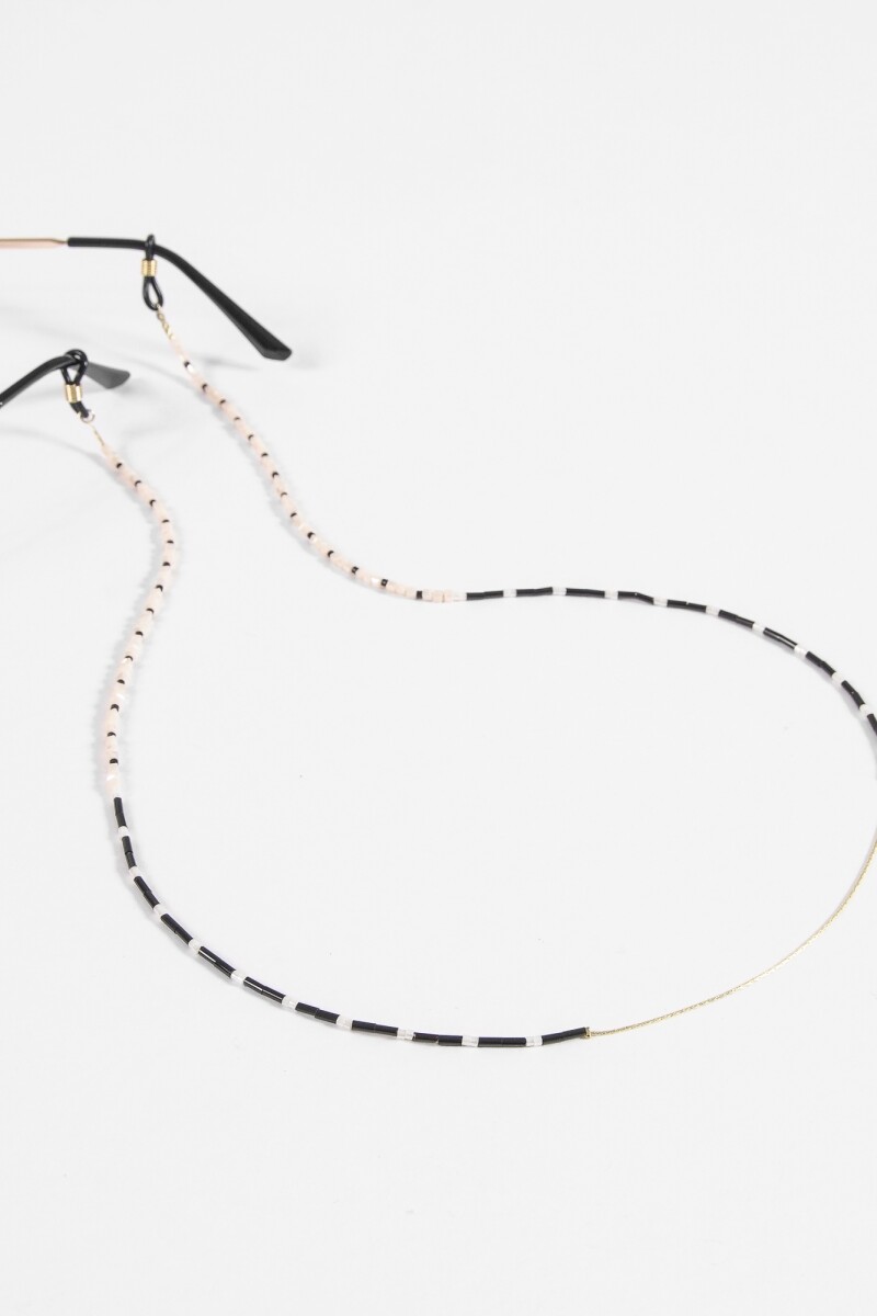 Correa para lentes canutillo vidrio multicolor