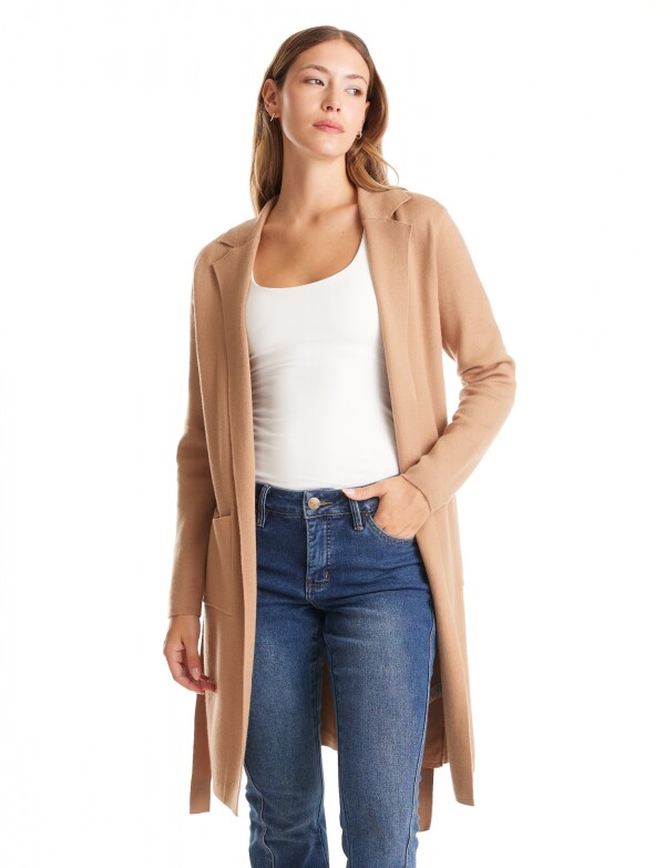 Chaqueta Larga Lazo TOSTADO