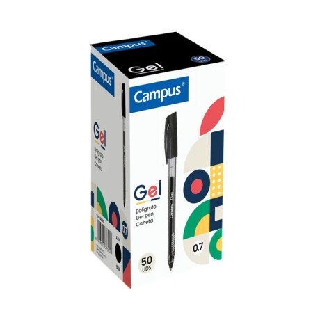 Bolígrafo Campus Gel x 50 Negro