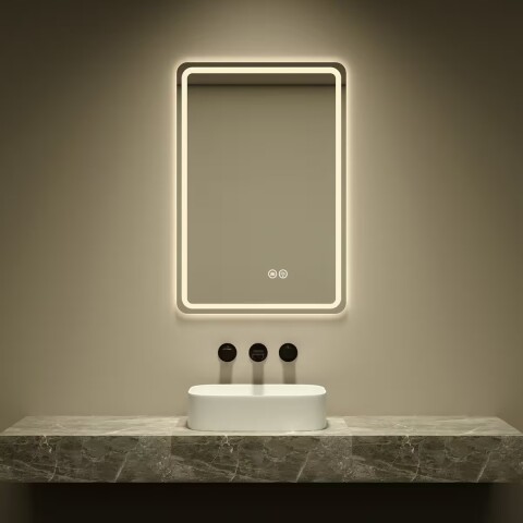 Espejo LED Vertical 60x80cm c/desempañador Espejo Led Vertical 60x80cm C/desempañador