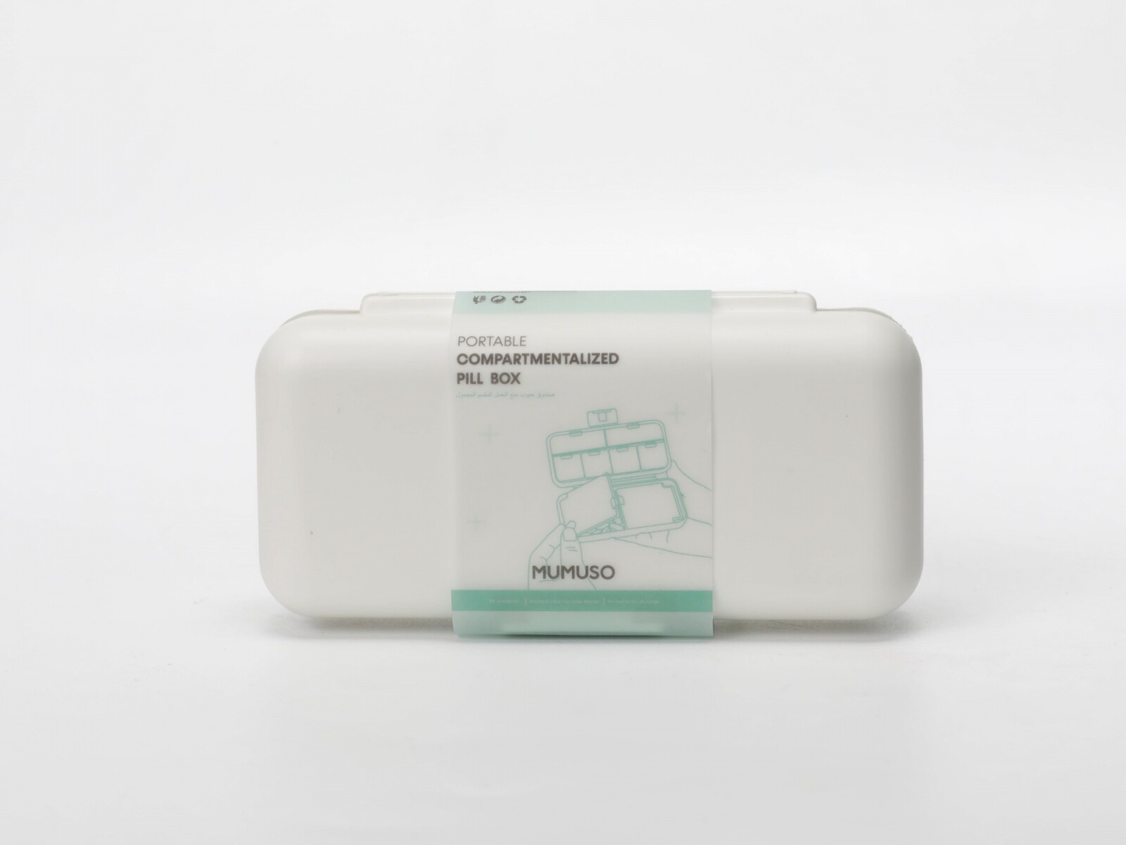 PASTILLERO PORTÁTIL COMPARTIMENTADO 