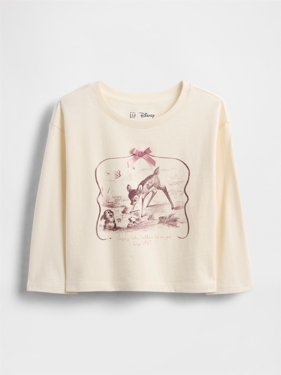 Remera Disney Toddler Niña - Ivory Frost 
