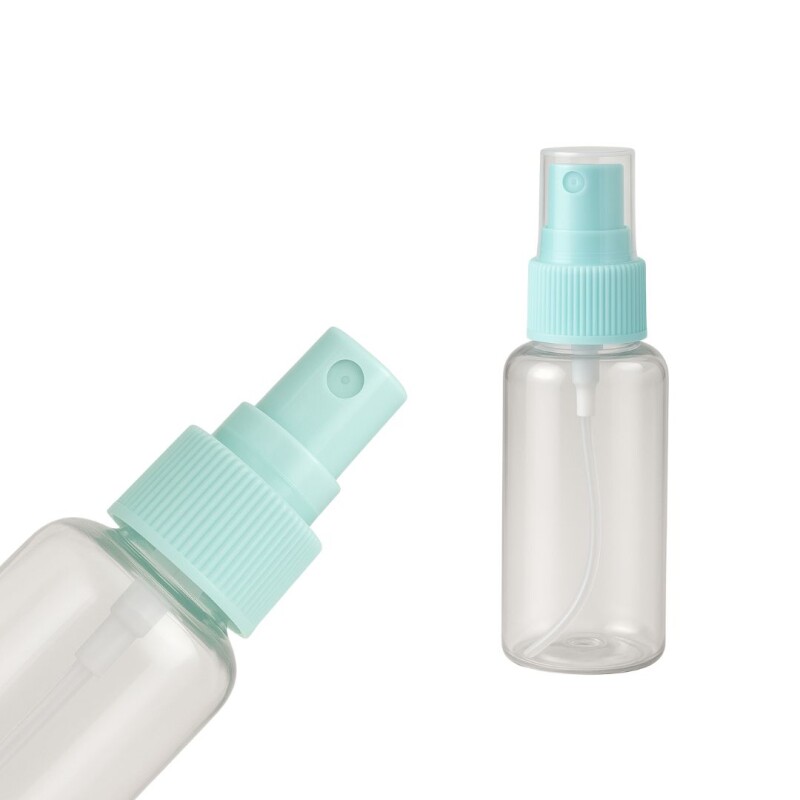 Set Organizador Viaje Cosmetico Frascos Botellas 7 Piezas Color Verde