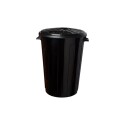 PAPELERA TACHO DE BASURA 68 LITROS NEGRO NEGRO
