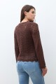 Sweater calado chocolate