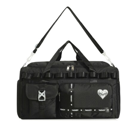 Bolso De Viaje Trendy Deportivo modelo Love Negro