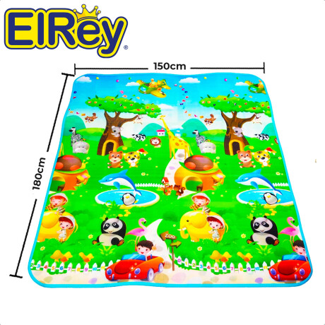 Alfombra Antigolpe Doble 180x150 Gruesa Infantil Bebé Jug009013-1