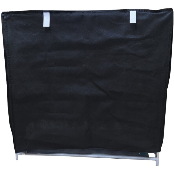 Zapatera Tela Ropero 3 Estantes Organizador Puerta Variante Color Negro