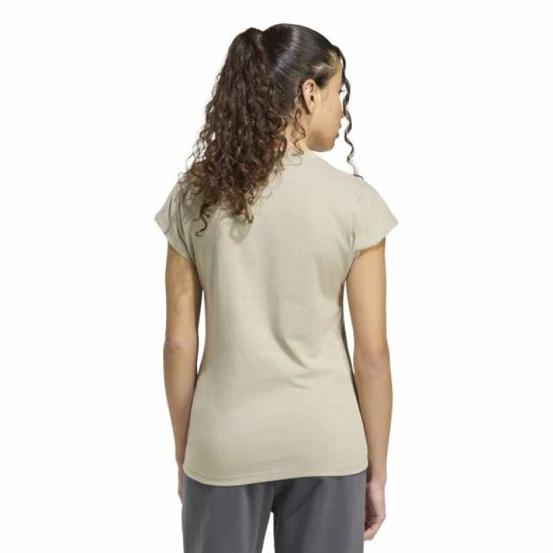 Remera Adidas W LIN SJ Mujer KC5194 Beige-blanco