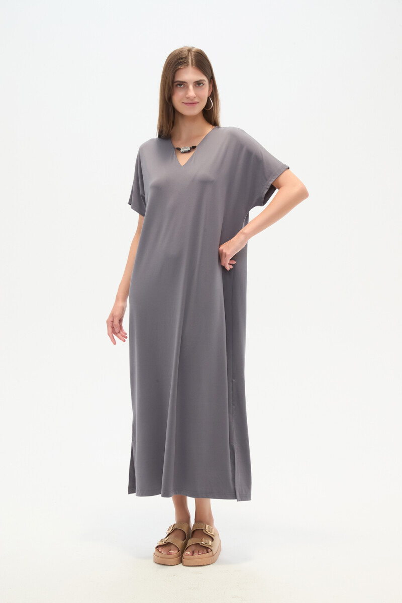 Vestido Oasina - Azul Piedra 