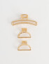 Broches Sets Classic Set De Broches Metálicos - Dorado