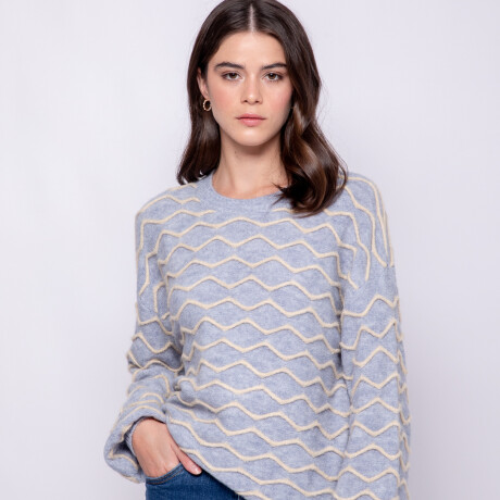 SWEATER MALVINA Celeste Cielo