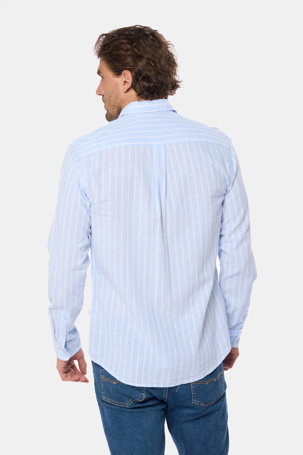 CAMISA DE LINO Azul