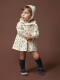 Conjunto Vestido Con Capota Y Falda De Gasa Piedra