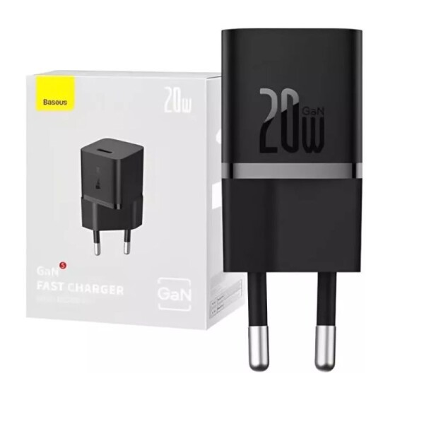 Adaptador De Carga Baseus Usb-C 20W GAN5 CCGN050101 Adaptador De Carga Baseus Usb-C 20W GAN5 CCGN050101