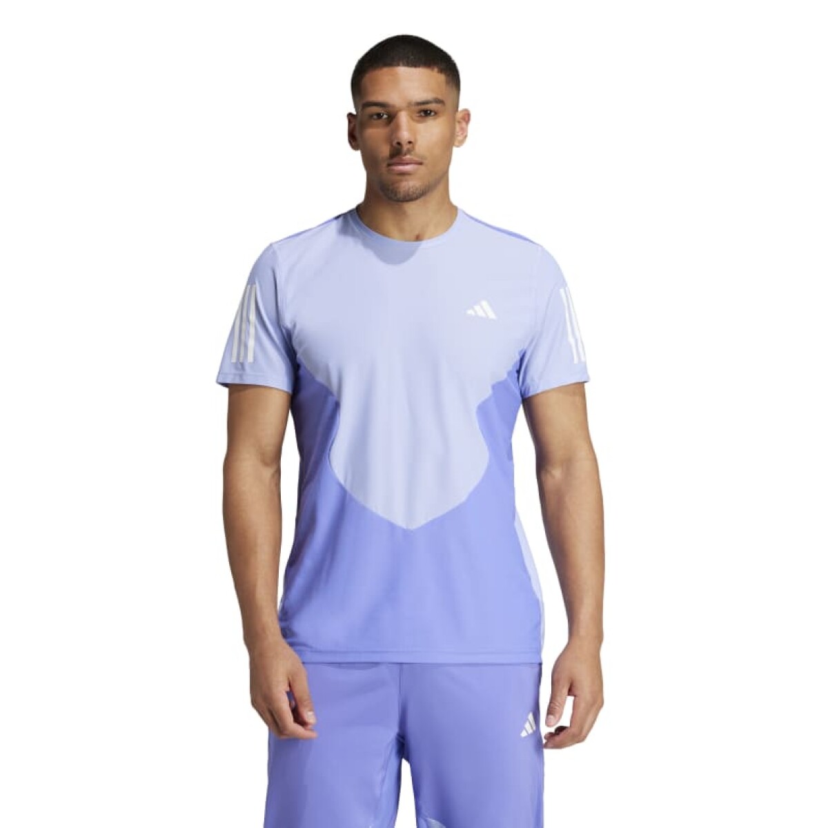 Remera Adidas Own The Run Colorblock AEROREADY - Azul 