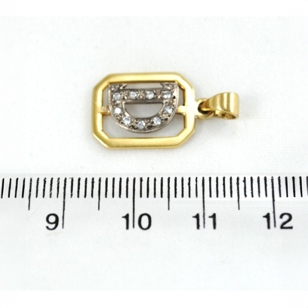 Dije Oro 18 K Y Brillantes Dije Oro 18 K Y Brillantes