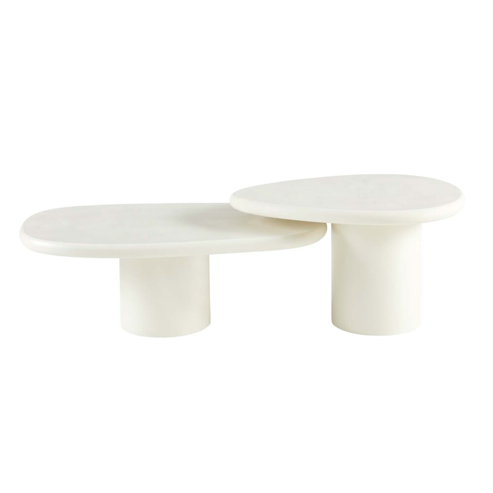 SET DE MESAS CENTRALES MDF-Y-MICROCEMENTO LIA