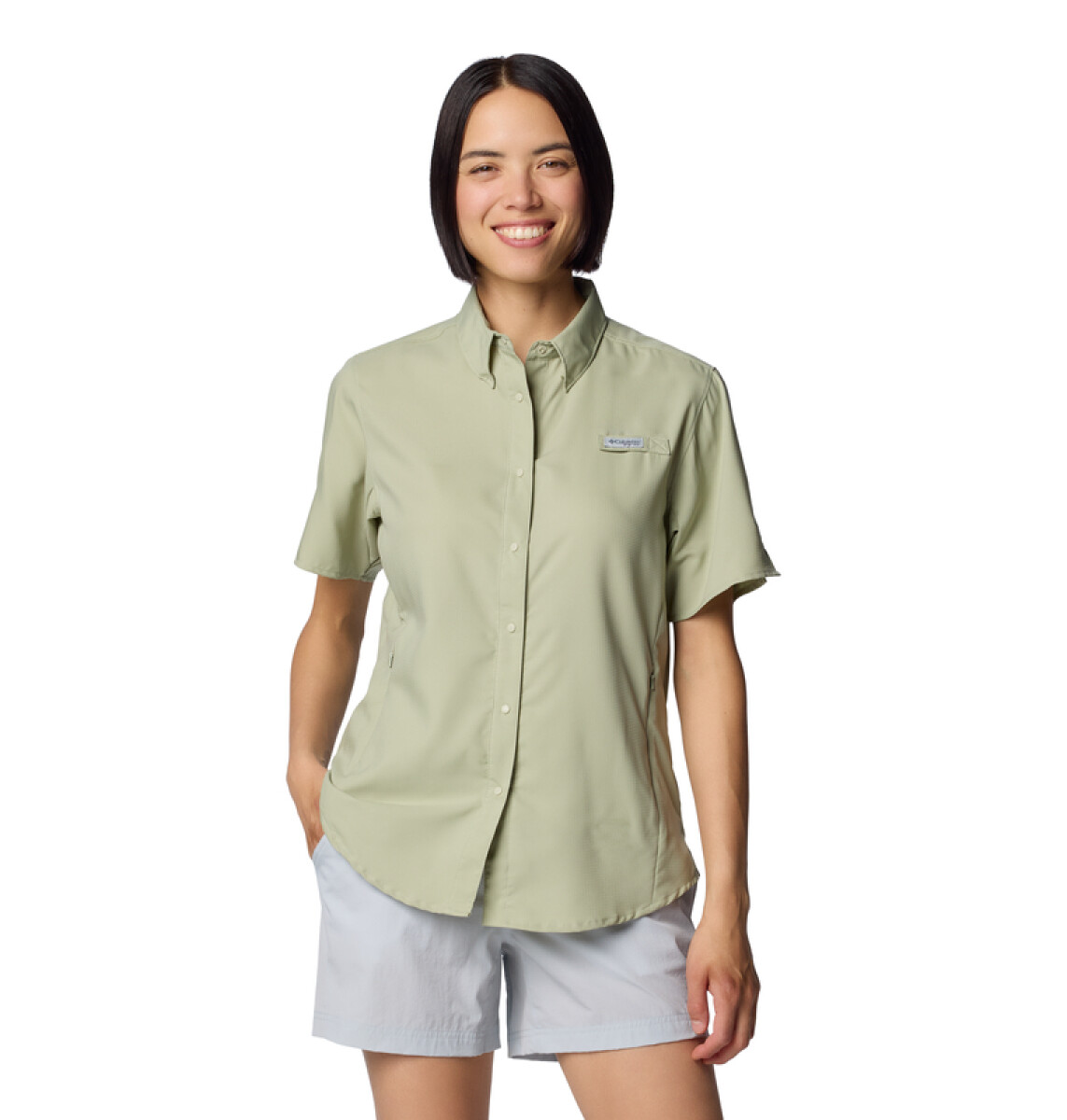 Camisa Tamiami ll SS Mujer - Smokey Sage 