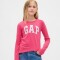 V-FRCH LS LOGO TEE WEDNESDAY PINK