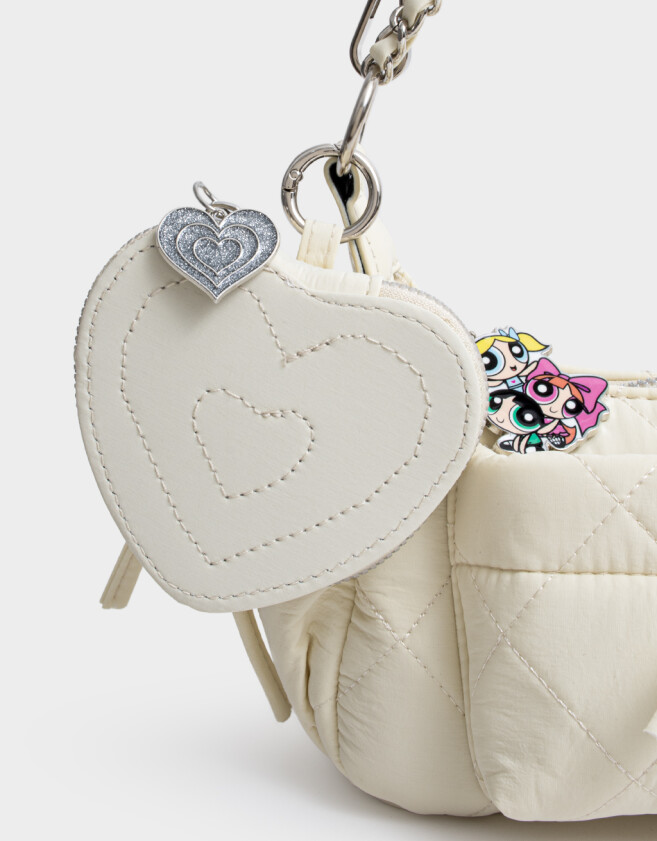 Bandoleras Licencias Cartera Multipocket Chicas Superpoderosas - Blanco Crudo