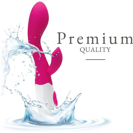 Vibrador Con Doble Estímulo Desing Curvo A Pila Fucsia