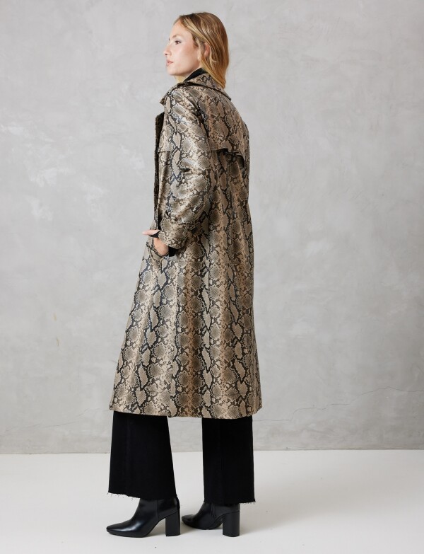 Trench Ecocuero Snake Python MARRON/MULTI