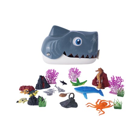Set juguetes con contenedor tiburón
