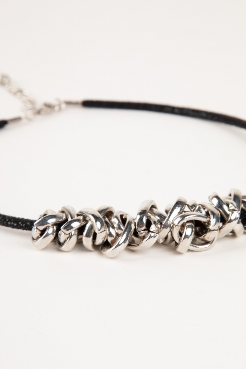 CHOKER STOJA Plateado