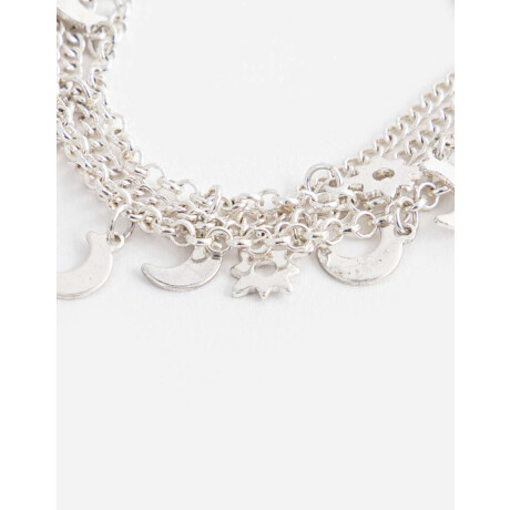 Pulsera Flexible Bañada En Plata Plateado