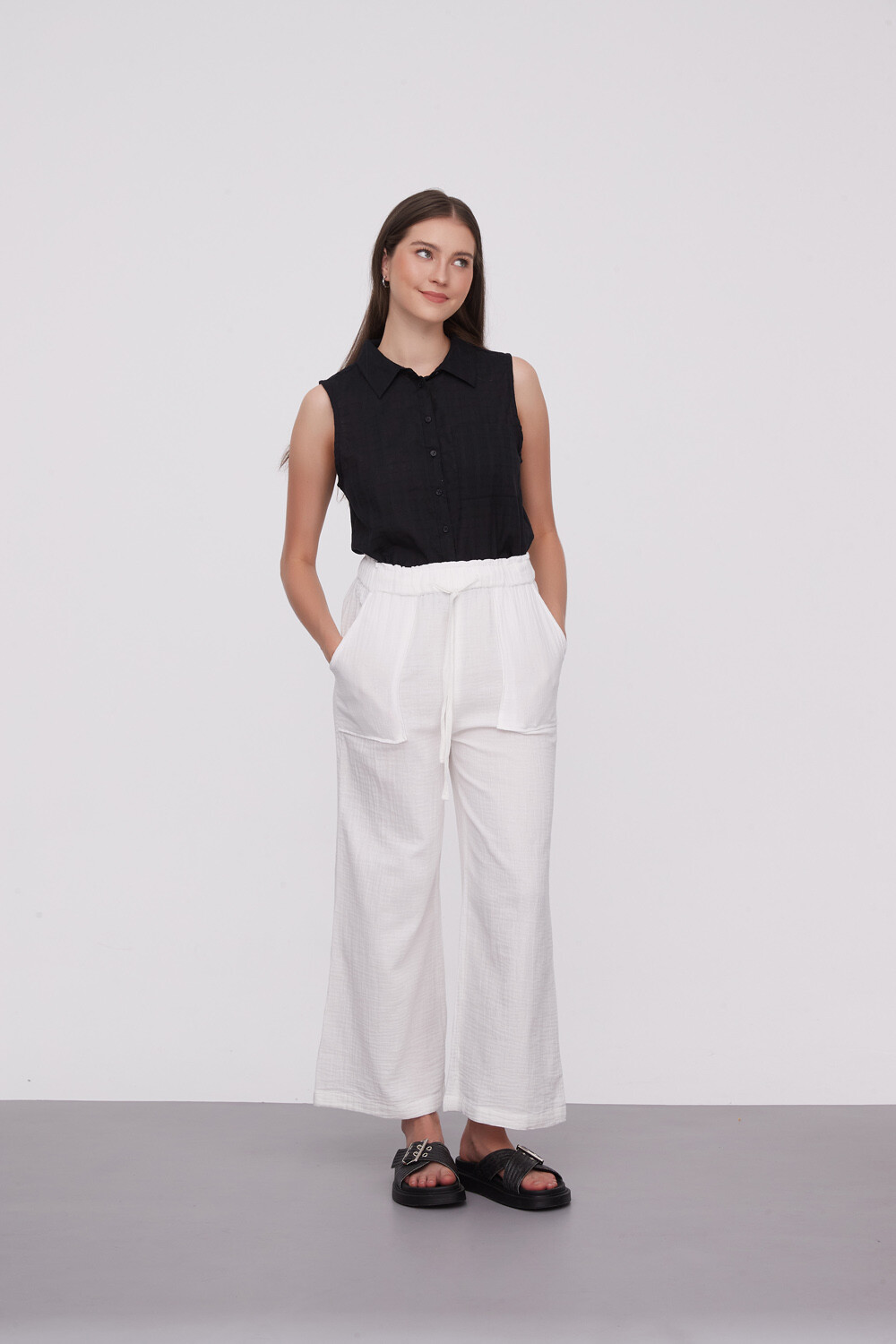 Pantalon Ravenea Marfil / Off White