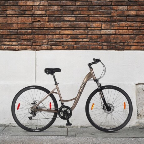 Bicicleta Urbana S-PRO Discovery Lady Rodado 700c con 21 Velocidades COBRE METALIZADO