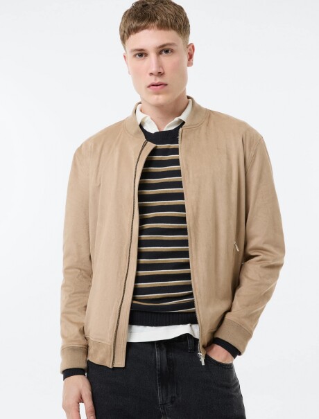 CAMPERA CON CIERRE MULTICOLOR