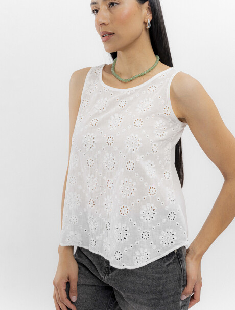 Musculosa broderie Musculosa broderie