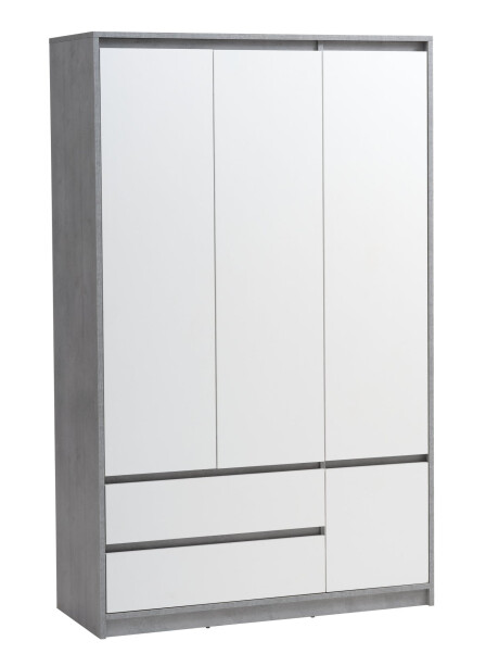 Armario BILLUND 119x193 blanco/hormigón Armario BILLUND 119x193 blanco/hormigón