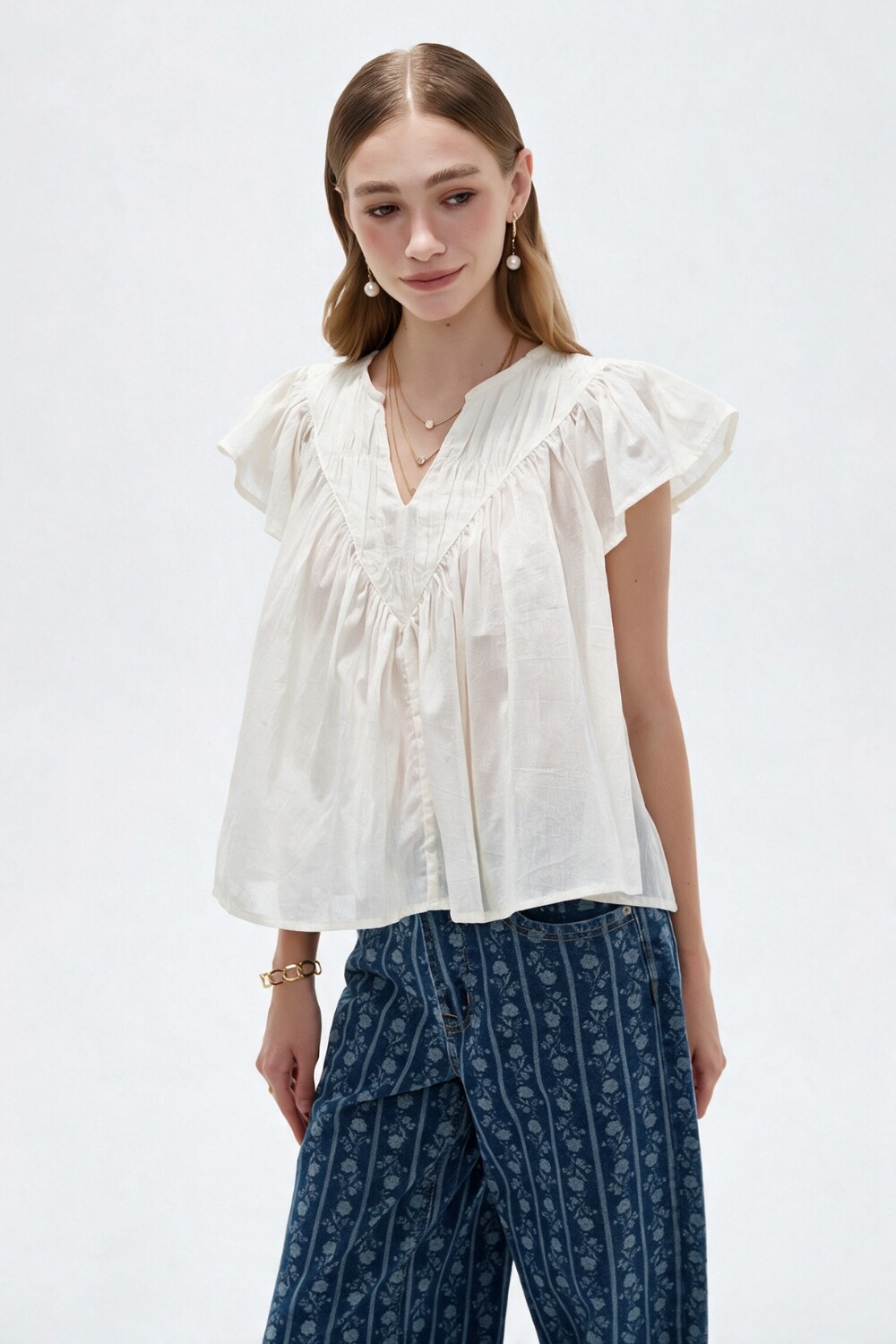 Blusa Glebe Blanco