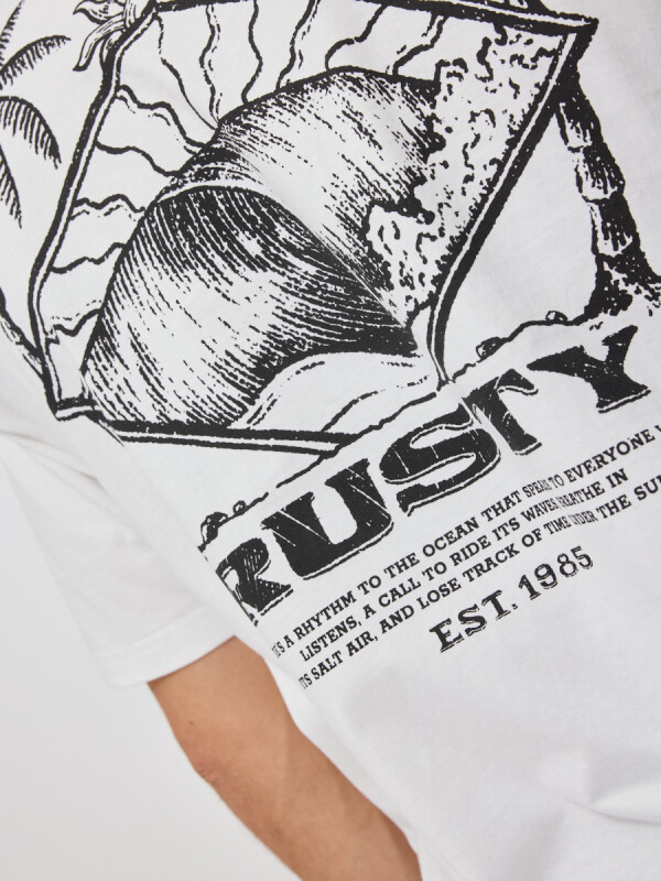 T-SHIRT LYSANDER RUSTY Blanco