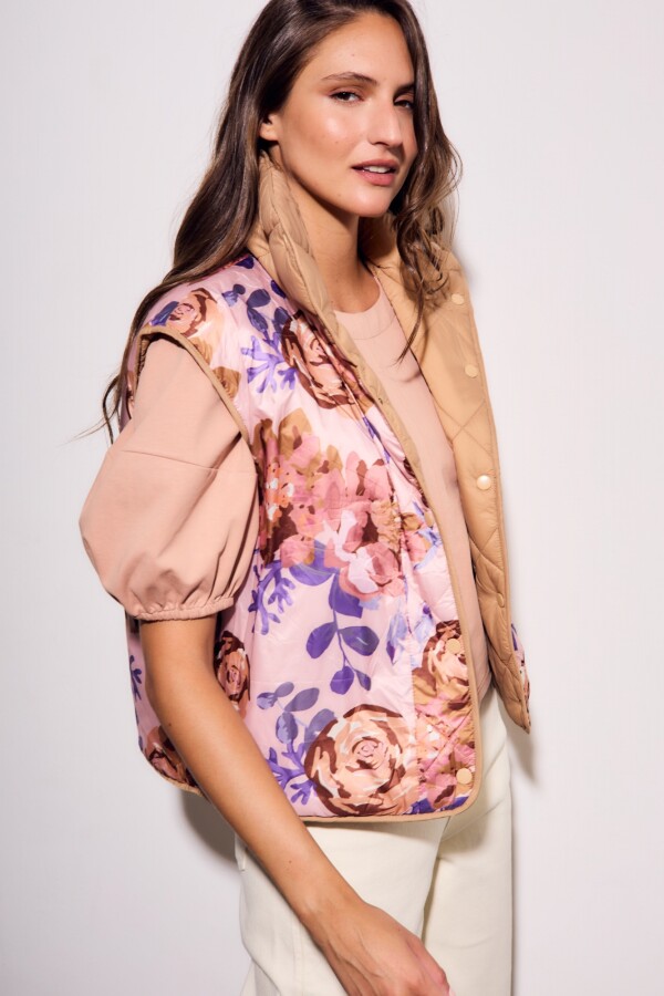 Chaleco Reversible Camel