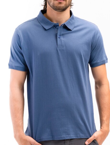 Remera Algodón Polo Jersey Indigo