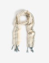 Pashminas Pashmina Rayada Con Flecos - Combinacion Bicolor