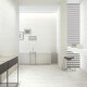 Ceramica Blanco Mate Textura 40X120Cm Pared GAMAS DE BLANCO