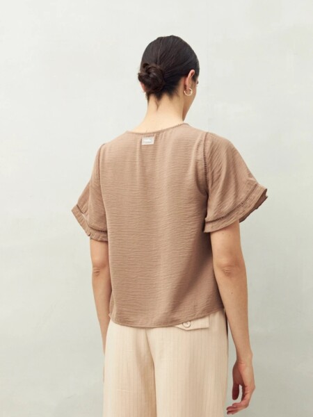BLUZA D.CASSIN CACTUS MARRON