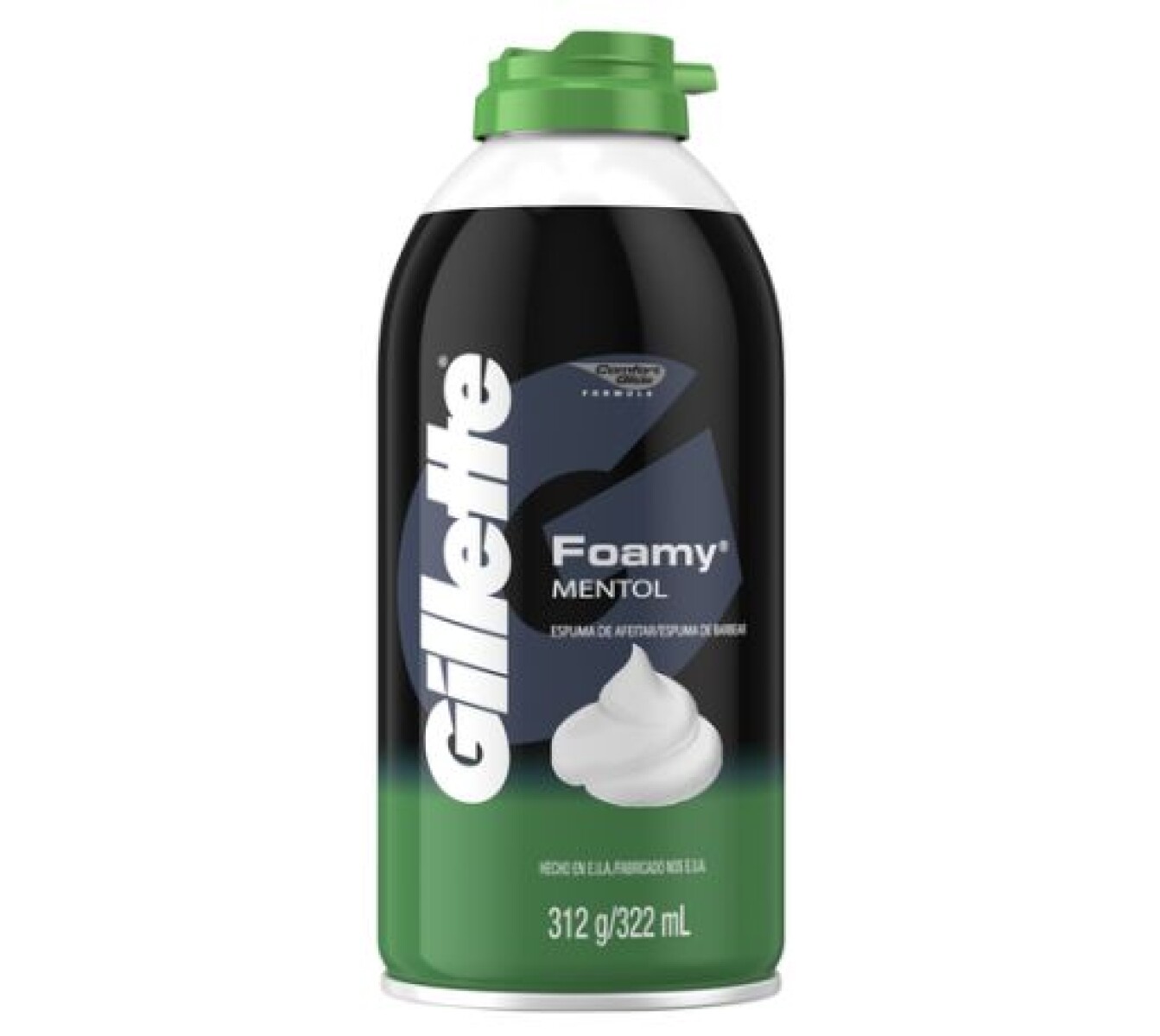 Gillette Espuma de Afeitar Foamy Mentol 322 ml – Frescura y Suavidad