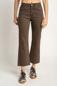 Jean Flare Marron Marron