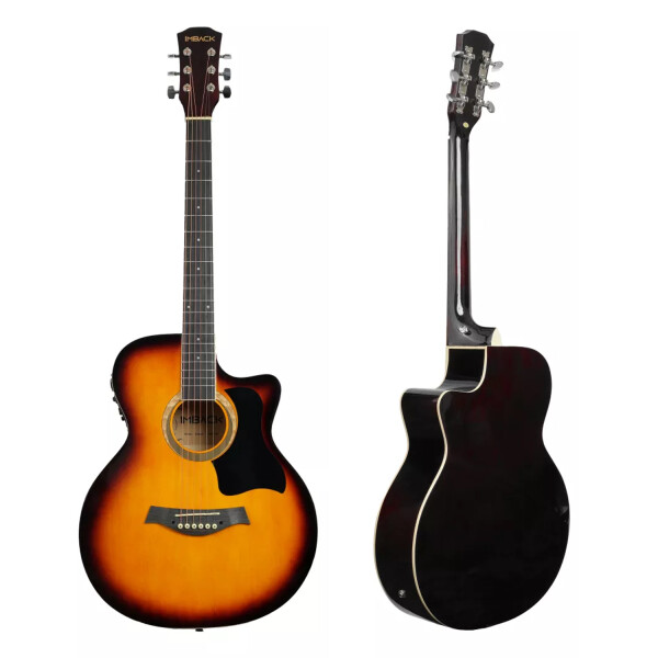 Guitarra Electro Acustica Tamaño 4/4 39 Para Diestros Con Funda Y Equalizador Clasica Imback Color Cedro Guitarra Electro Acustica Tamaño 4/4 39 Para Diestros Con Funda Y Equalizador Clasica Imback Color Cedro