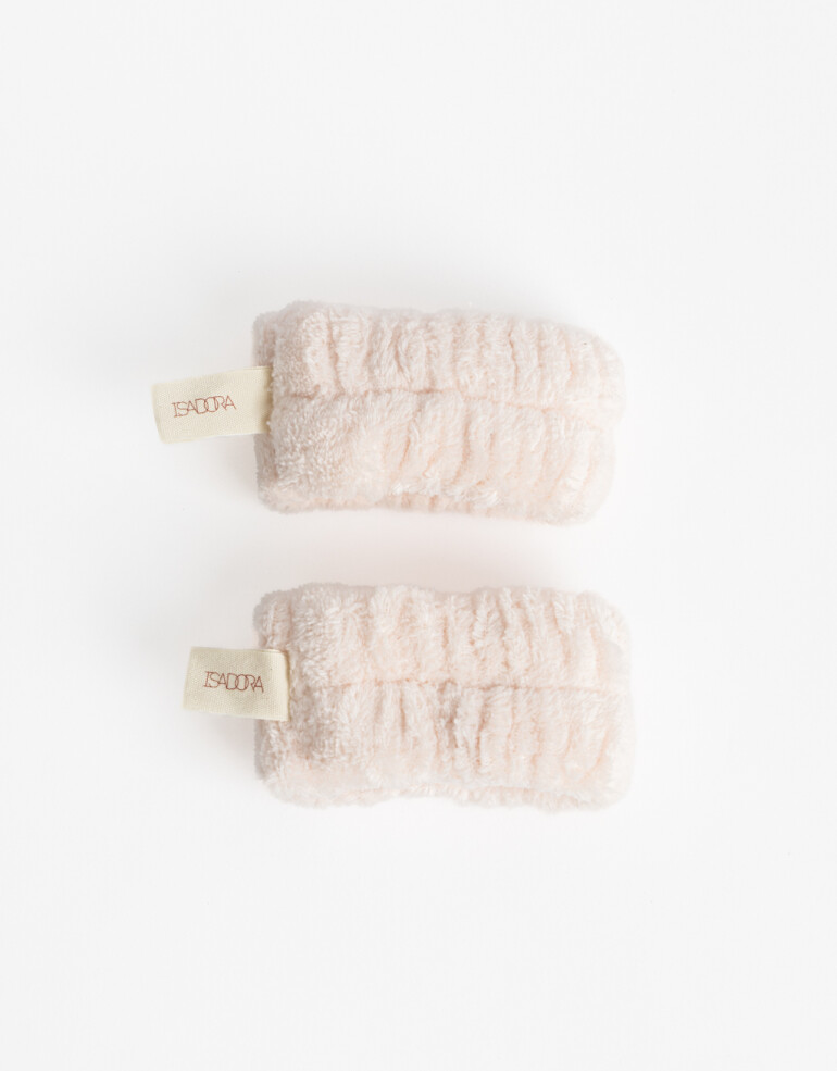 Complementos de Cosmética Isa Is Going Muñequeras Para Rutina Facial - Rosa Polvo