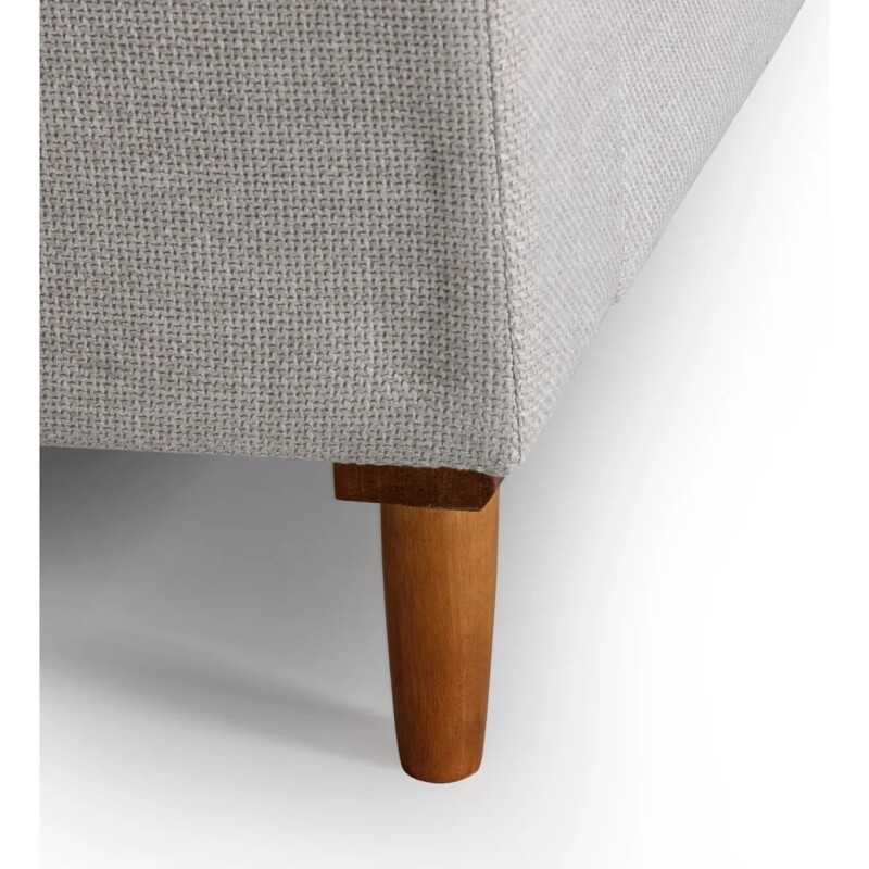 Sofá 3 Cuerpos Lineas Rectas Base/Patas Madera Clara Tela Cruda Sofá 3 Cuerpos Lineas Rectas Base/Patas Madera Clara Tela Cruda