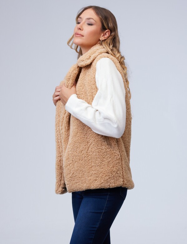 Chaleco Sherpa BEIGE