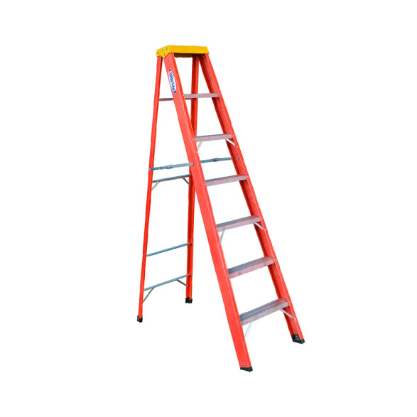 Escalera tijera en fibra de vidrio 7 escalones WB0007